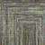 5' X 8' Olive Green Lavender And Fern Green Geometric Washable Indoor Outdoor Area Rug