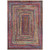 3' X 5' Rust Blue And Gold Geometric Washable Indoor Outdoor Area Rug 3' X 5' Rust Blue And Gold Geometric Washable Indoor Outdoor Area Rug
