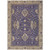 5' X 8' Purple And Beige Floral Washable Indoor Outdoor Area Rug