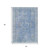 3' X 5' Blue And Ivory Floral Medallion Washable Indoor Outdoor Area Rug 3' X 5' Blue And Ivory Floral Medallion Washable Indoor Outdoor Area Rug