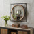 22" Gray Square Steel Framed Accent Mirror 22" Gray Square Steel Framed Accent Mirror