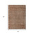 10' X 14' Copper And Peach Floral Washable Indoor Outdoor Area Rug 10' X 14' Copper And Peach Floral Washable Indoor Outdoor Area Rug