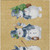 10' X 14' Gold Denim Blue And Ivory Snowmen Washable Indoor Outdoor Area Rug