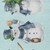 9' X 12' Sky Blue Denim Blue And Ivory Snowmen Washable Indoor Outdoor Area Rug 9' X 12' Sky Blue Denim Blue And Ivory Snowmen Washable Indoor Outdoor Area Rug
