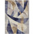 5' X 8' Navy Blue And Gold Abstract Washable Indoor Outdoor Area Rug 5' X 8' Navy Blue And Gold Abstract Washable Indoor Outdoor Area Rug
