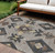9' X 12' Taupe Charcoal And Wheat Aztec Washable Indoor Outdoor Area Rug 9' X 12' Taupe Charcoal And Wheat Aztec Washable Indoor Outdoor Area Rug