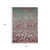 5' X 8' Blush And Emerald Floral Washable Indoor Outdoor Area Rug
