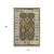 10' X 14' Brown Ivory And Gold Tribal Washable Indoor Outdoor Area Rug 10' X 14' Brown Ivory And Gold Tribal Washable Indoor Outdoor Area Rug