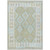 5' X 8' Sage Sky Blue And Copper Tribal Washable Indoor Outdoor Area Rug 5' X 8' Sage Sky Blue And Copper Tribal Washable Indoor Outdoor Area Rug