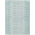 9' X 12' Turquoise And Aqua Geometric Washable Indoor Outdoor Area Rug