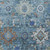 3' X 5' Blue Rust And Gray Floral Medallion Washable Indoor Outdoor Area Rug 3' X 5' Blue Rust And Gray Floral Medallion Washable Indoor Outdoor Area Rug