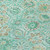5' X 8' Aqua And Beige Floral Washable Indoor Outdoor Area Rug