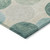 10' X 14' Teal Blue Green And Ivory Geometric Washable Indoor Outdoor Area Rug