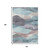 10' X 14' Teal Blue And Plum Abstract Washable Indoor Outdoor Area Rug 10' X 14' Teal Blue And Plum Abstract Washable Indoor Outdoor Area Rug