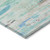 10' X 14' Teal Blue And Ivory Abstract Washable Indoor Outdoor Area Rug 10' X 14' Teal Blue And Ivory Abstract Washable Indoor Outdoor Area Rug