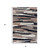 4' X 6' Gray And Black Strokes Area Rug 4' X 6' Gray And Black Strokes Area Rug