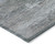 3' X 5' Pewter Navy Blue And Charcoal Abstract Washable Indoor Outdoor Area Rug
