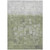 8' X 10' Fern Green And Silver Abstract Washable Indoor Outdoor Area Rug