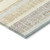 8' X 10' Gold And Silver Striped Washable Indoor Outdoor Area Rug 8' X 10' Gold And Silver Striped Washable Indoor Outdoor Area Rug