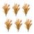 Set of Six Orange And Yellow Fall Foliage Wreath Sprays