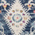 8' X 10' Blue and Ivory Oriental Area Rug