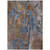 3' X 5' Brown And Blue Botanical Leaves Washable Indoor Outdoor Area Rug 3' X 5' Brown And Blue Botanical Leaves Washable Indoor Outdoor Area Rug