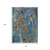 5' X 8' Blue And Brown Botanical Leaves Washable Indoor Outdoor Area Rug 5' X 8' Blue And Brown Botanical Leaves Washable Indoor Outdoor Area Rug
