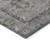 10' X 14' Pewter Gray And Silver Floral Medallion Washable Indoor Outdoor Area Rug