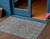 3' X 5' Pewter And Silver Floral Washable Indoor Outdoor Area Rug 3' X 5' Pewter And Silver Floral Washable Indoor Outdoor Area Rug