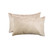 Set of Two 12" X 20" Tan Cowhide Throw Pillows