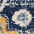 6' Blue And Yellow Floral Runner Rug 6' Blue And Yellow Floral Runner Rug