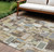 9' X 12' Brown Ivory And Gray Geometric Washable Indoor Outdoor Area Rug 9' X 12' Brown Ivory And Gray Geometric Washable Indoor Outdoor Area Rug