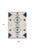 5' X 7' Blue and Ivory Southwestern Area Rug 5' X 7' Blue and Ivory Southwestern Area Rug