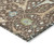 10' X 14' Brown Green And Ivory Floral Washable Indoor Outdoor Area Rug 10' X 14' Brown Green And Ivory Floral Washable Indoor Outdoor Area Rug