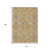 10' X 14' Gold And Blue Floral Washable Indoor Outdoor Area Rug 10' X 14' Gold And Blue Floral Washable Indoor Outdoor Area Rug