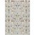3' X 5' Ivory Copper And Blue Floral Washable Indoor Outdoor Area Rug 3' X 5' Ivory Copper And Blue Floral Washable Indoor Outdoor Area Rug