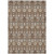 9' X 12' Brown And Beige Floral Washable Indoor Outdoor Area Rug 9' X 12' Brown And Beige Floral Washable Indoor Outdoor Area Rug