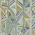 10' X 14' Sage Blue And Ivory Geometric Washable Indoor Outdoor Area Rug