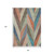 8' X 10' Sage Orange And Blue Geometric Washable Indoor Outdoor Area Rug 8' X 10' Sage Orange And Blue Geometric Washable Indoor Outdoor Area Rug