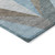 3' X 5' Teal Blue Copper And Gray Geometric Washable Indoor Outdoor Area Rug