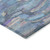 9' X 12' Denim Blue Lavender And Ivory Striped Washable Indoor Outdoor Area Rug 9' X 12' Denim Blue Lavender And Ivory Striped Washable Indoor Outdoor Area Rug