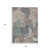5' X 8' Brown Taupe And Beige Geometric Washable Indoor Outdoor Area Rug