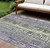 9' X 12' Purple Ivory And Green Geometric Washable Indoor Outdoor Area Rug 9' X 12' Purple Ivory And Green Geometric Washable Indoor Outdoor Area Rug