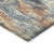 8' X 10' Copper Blue And Wheat Abstract Washable Indoor Outdoor Area Rug