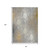 8' X 10' Gray Ivory And Gold Floral Washable Indoor Outdoor Area Rug 8' X 10' Gray Ivory And Gold Floral Washable Indoor Outdoor Area Rug