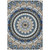10' X 14' Denim Blue Ivory And Beige Geometric Washable Indoor Outdoor Area Rug 10' X 14' Denim Blue Ivory And Beige Geometric Washable Indoor Outdoor Area Rug