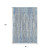 8' X 10' Blue And Ivory Striped Washable Indoor Outdoor Area Rug 8' X 10' Blue And Ivory Striped Washable Indoor Outdoor Area Rug