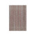 9' X 12' Burgundy And Gray Striped Washable Indoor Outdoor Area Rug