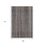 9' X 12' Brown And Copper Striped Washable Indoor Outdoor Area Rug