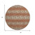 8' Cinnamon And Blue Round Ikat Washable Indoor Outdoor Area Rug 8' Cinnamon And Blue Round Ikat Washable Indoor Outdoor Area Rug